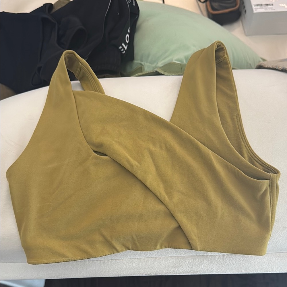 Mustard Yellow/Greenish Lululemon Sports Bra